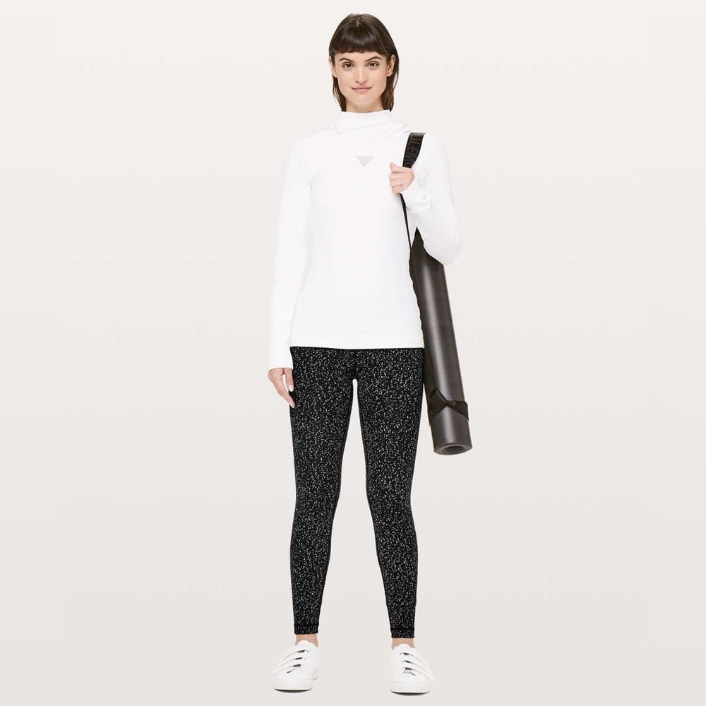 Lululemon Wunder Under High Rise Tight 25" Magnetized Jacquard Black White Sz 2 - Picture 5 of 10